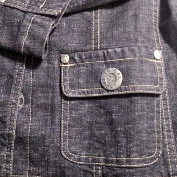 TRIBA DENIM 2 PIECE JEANS & JACKET LOW WAIST JEANS,SIZE 10 - Picture 7 of 10